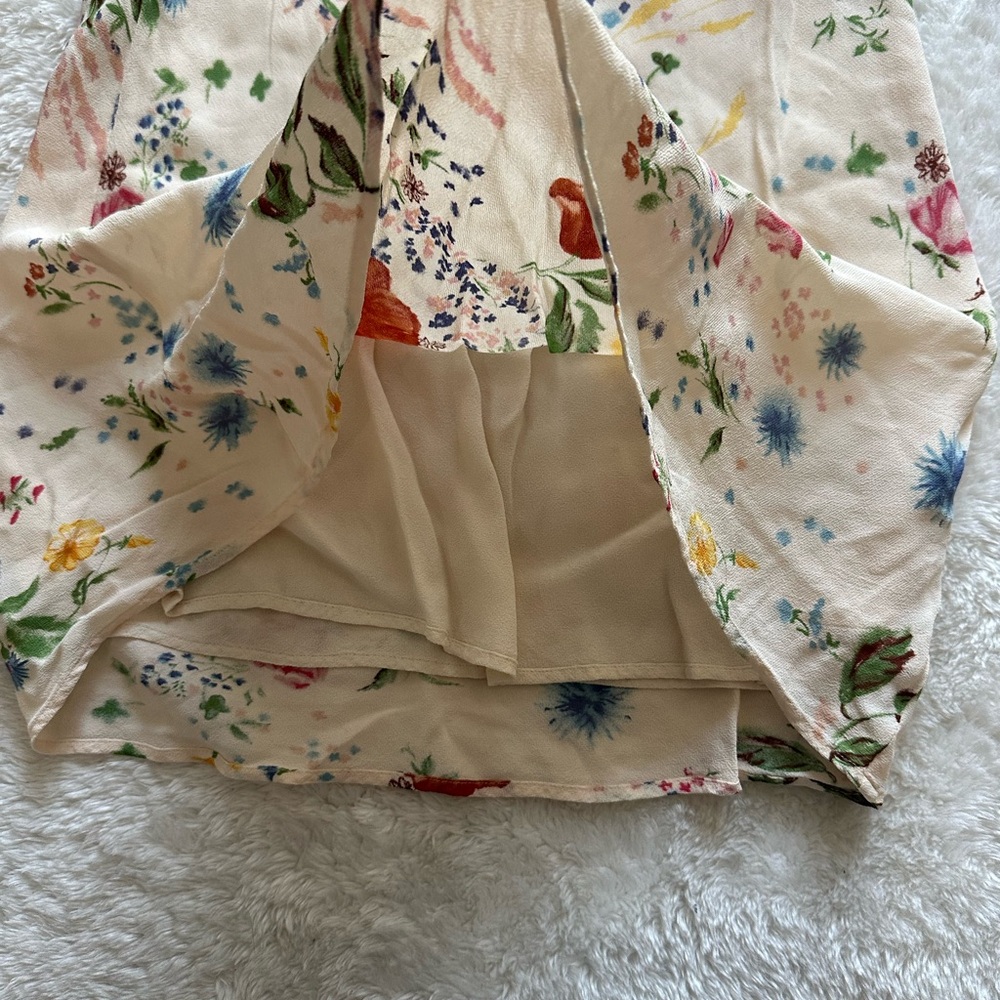 Reformation Cream Floral Maxi Skirt - Picture 2 of 4
